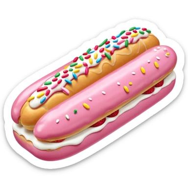 Strawberry frosting éclair























 sticker