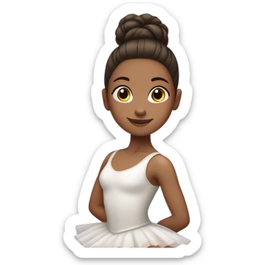 Girl práctice ballet sticker