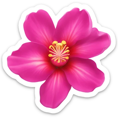 Tropical flower pink sticker