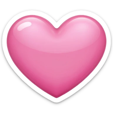 Pink beautiful shining heart  sticker