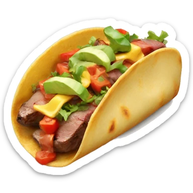 Steak taco sticker