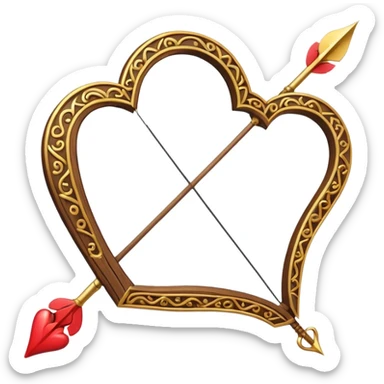 love bow and arrow sticker