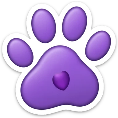 purple-cat-pawprint sticker