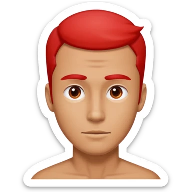 Guy with big red L on forehead sticker