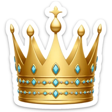 modern chic crown sticker