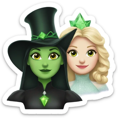 Glinda and Elphaba sticker