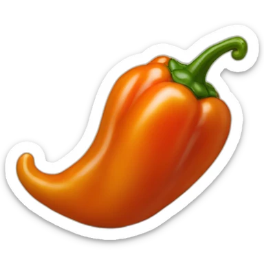 Habanero pepper sticker