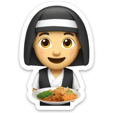 Let’s go eat Asian food sticker