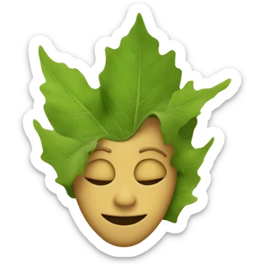 Duende en una hoja sticker