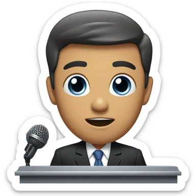 news anchor emoji sticker