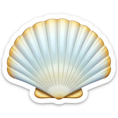 Coquille blanc sticker