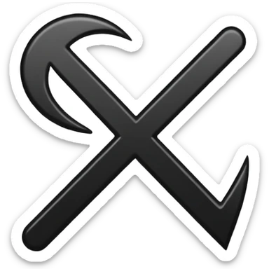 Una raya como ✔️ sticker