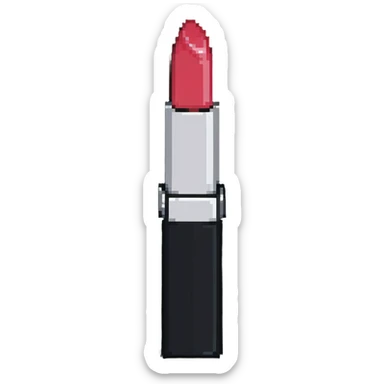 Red lipstick tube sticker