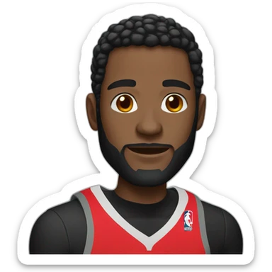 white man wearing miami heats basketball black jersey number 7 sticker