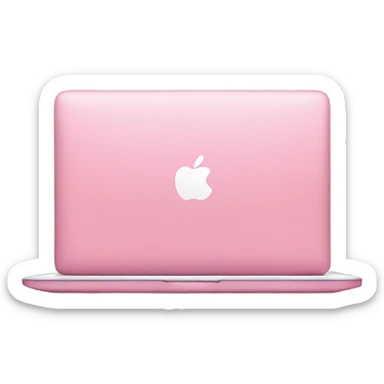 Pink MacBook  sticker