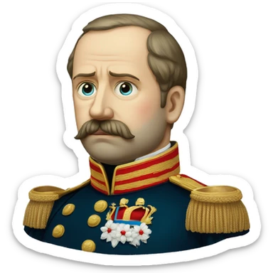 sad Alexander II  sticker