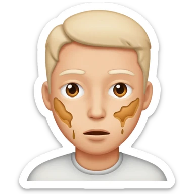 someone stuffing there face  sticker