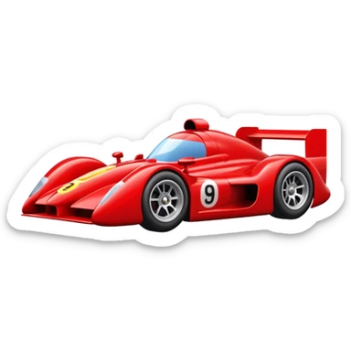 red race car sticker