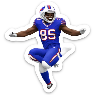 Buffalo bills jumping over Baltimore ravens sticker