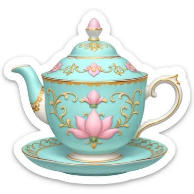 Madeleine Hatter inspired teacup sticker
