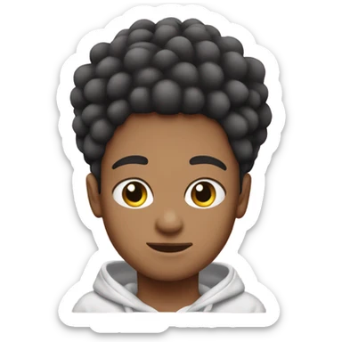 Pink palm puff hoodie sticker