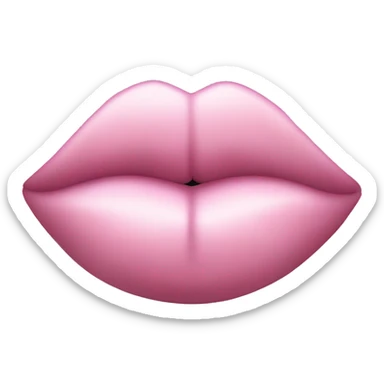 Light pink kiss lips sticker