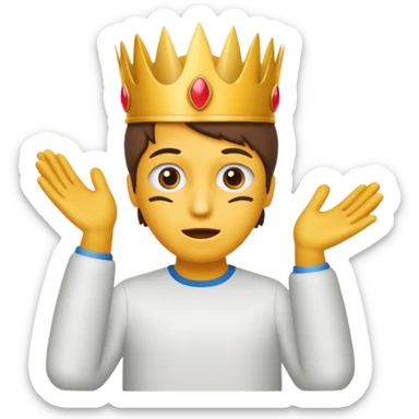 verzweifelte Person kniet vor einem Regal und sucht verzweifelt, Gesichtsausdruck: Verzweiflung sticker