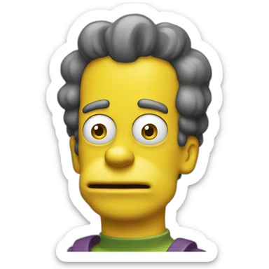 Bart from "the simpsons" sticker