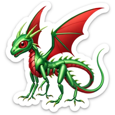 Shiny Exotic Flygon-Scyther-Hybrid-Creature sticker