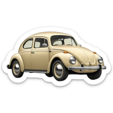 VW-beetle-vintage-beige sticker