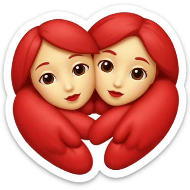 Hugs and kisses sticker