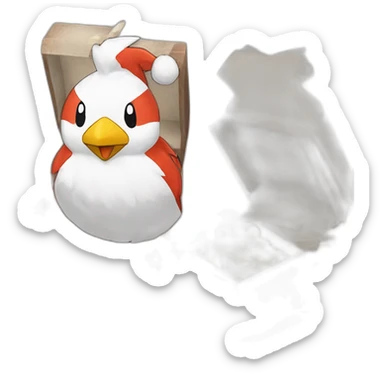 Pokemon Delibird Badge Winter Slowflake GiftBox 2023 sticker