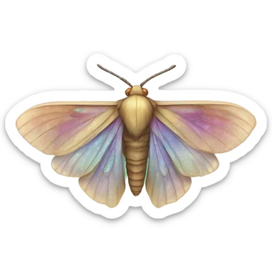 Iridescent moth  sticker
