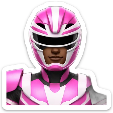 Pink powerranger sticker
