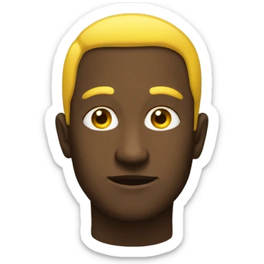 The original yellow face but side eyeing sticker