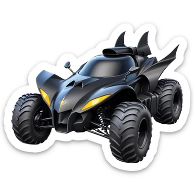 batmobile atv banshee with a smile sticker