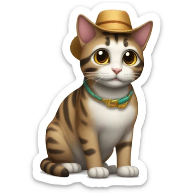 Gato atigrado sticker