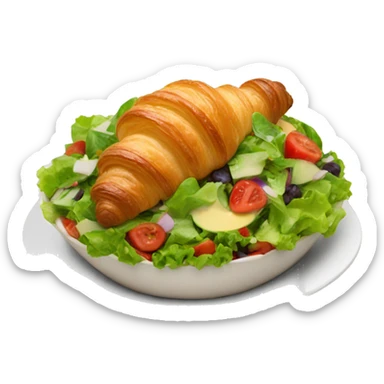 croissant salad sticker