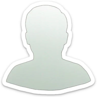 silhouette of a man made of money sticker