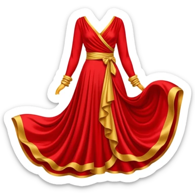 red costume sticker