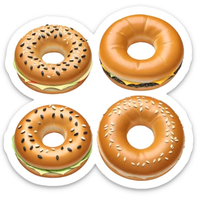 bagle different types sticker