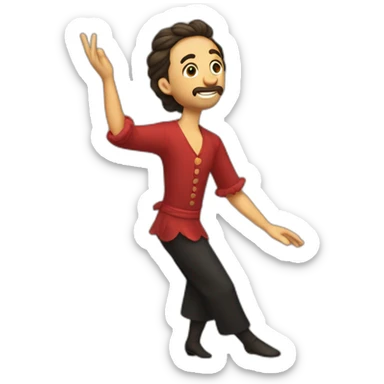Un evoli qui dans le flamenco sticker