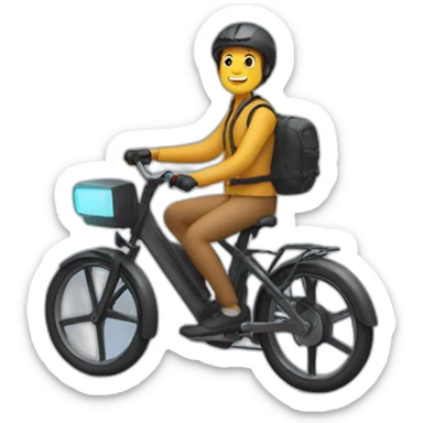 Person on a ebike sticker