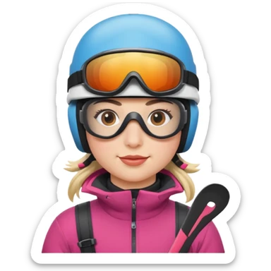 skier sticker
