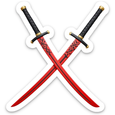 demon slyer katana sticker