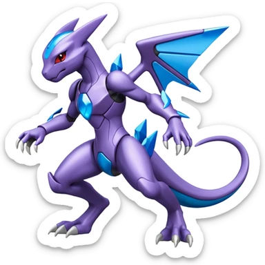 Mewtwo-Zekrom-Genesect-Pokémon-Fakémon-hybrid-creature sticker