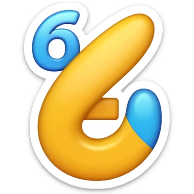 Make an emoji that has the number 67 on it sticker