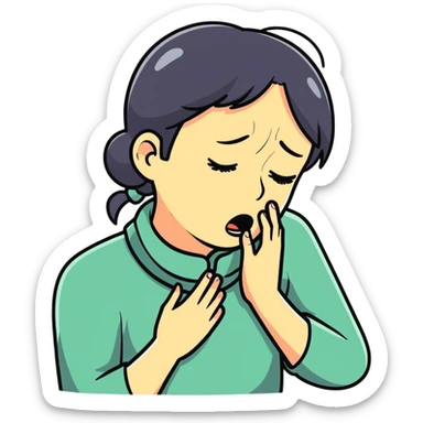 guy choking his neck crying sticker