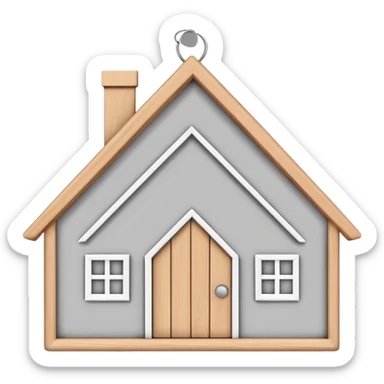 scandi style home ornament  sticker