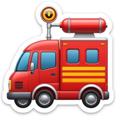 Camion avec des gyropahre sticker